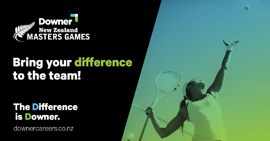 Downer’s second year of commitment to New Zealand Masters Games, Whanganui Downer’s second year of commitment to New Zealand Masters Games, Whanganui