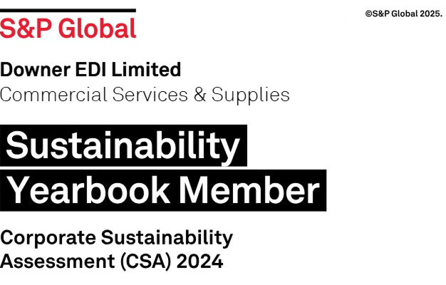 Downer included in the S&P Global Sustainability Yearbook Downer included in the S&P Global Sustainability Yearbook