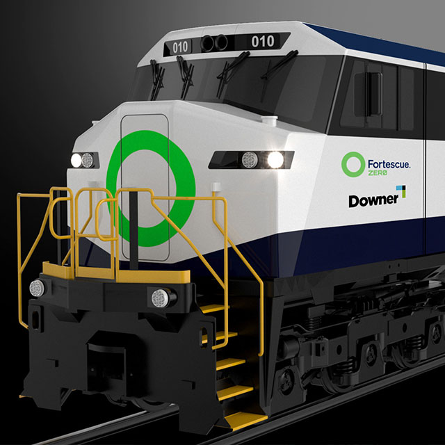 Downer and Fortescue Zero to jointly design and develop a Battery Electric Locomotive