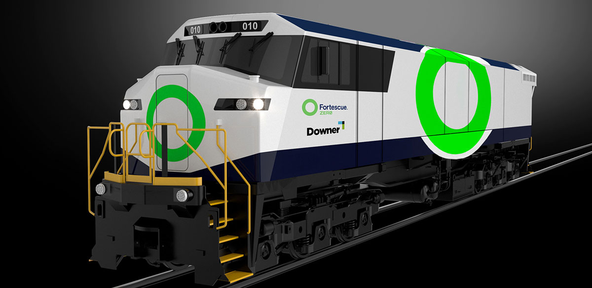 Downer and Fortescue Zero to jointly design and develop a Battery Electric Locomotive