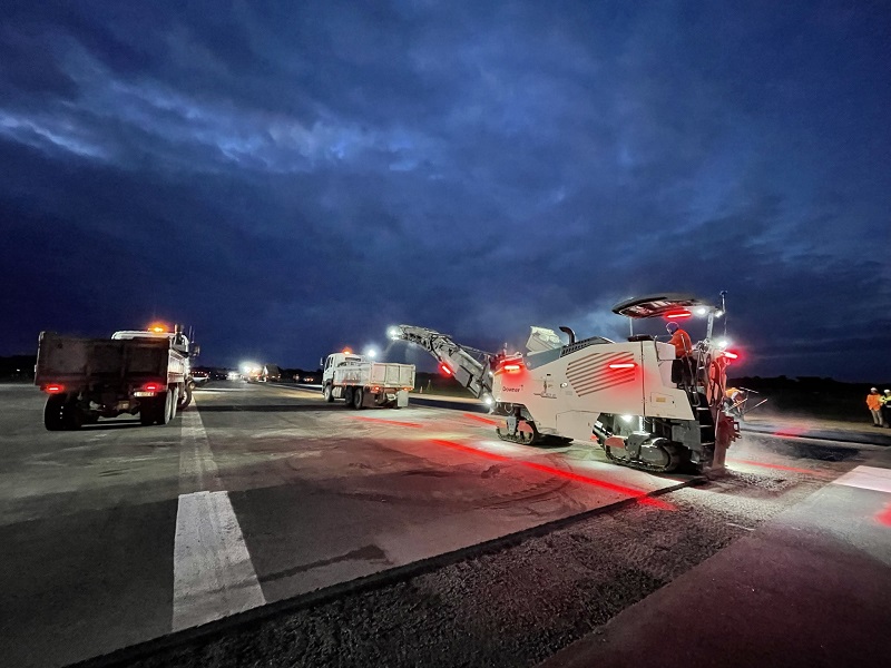 Invercargill Airport runway reseal 