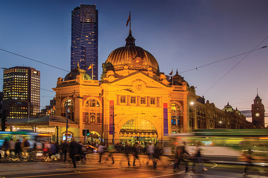 Melbourne street lighting