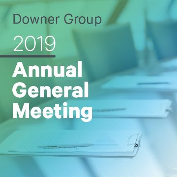 Downer's 2019 Annual General Meeting