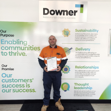 Downer has the Welding Coordinator of the Year