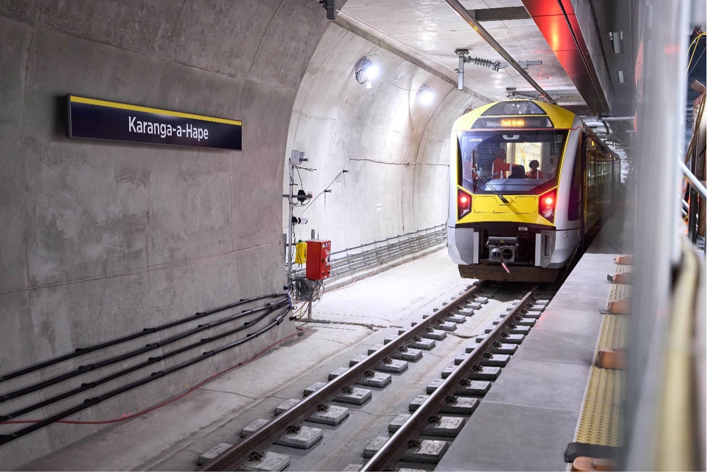 First Test Train Rolls Through Auckland’s City Rail Link Tunnels
