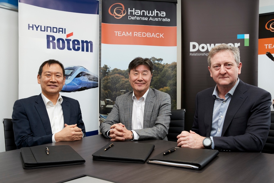 DOWNER SIGNS MOU WITH HYUNDAI ROTEM AND HANWHA DEFENSE AUSTRALIA FOR SUPPLY CHAIN DEVELOPMENT